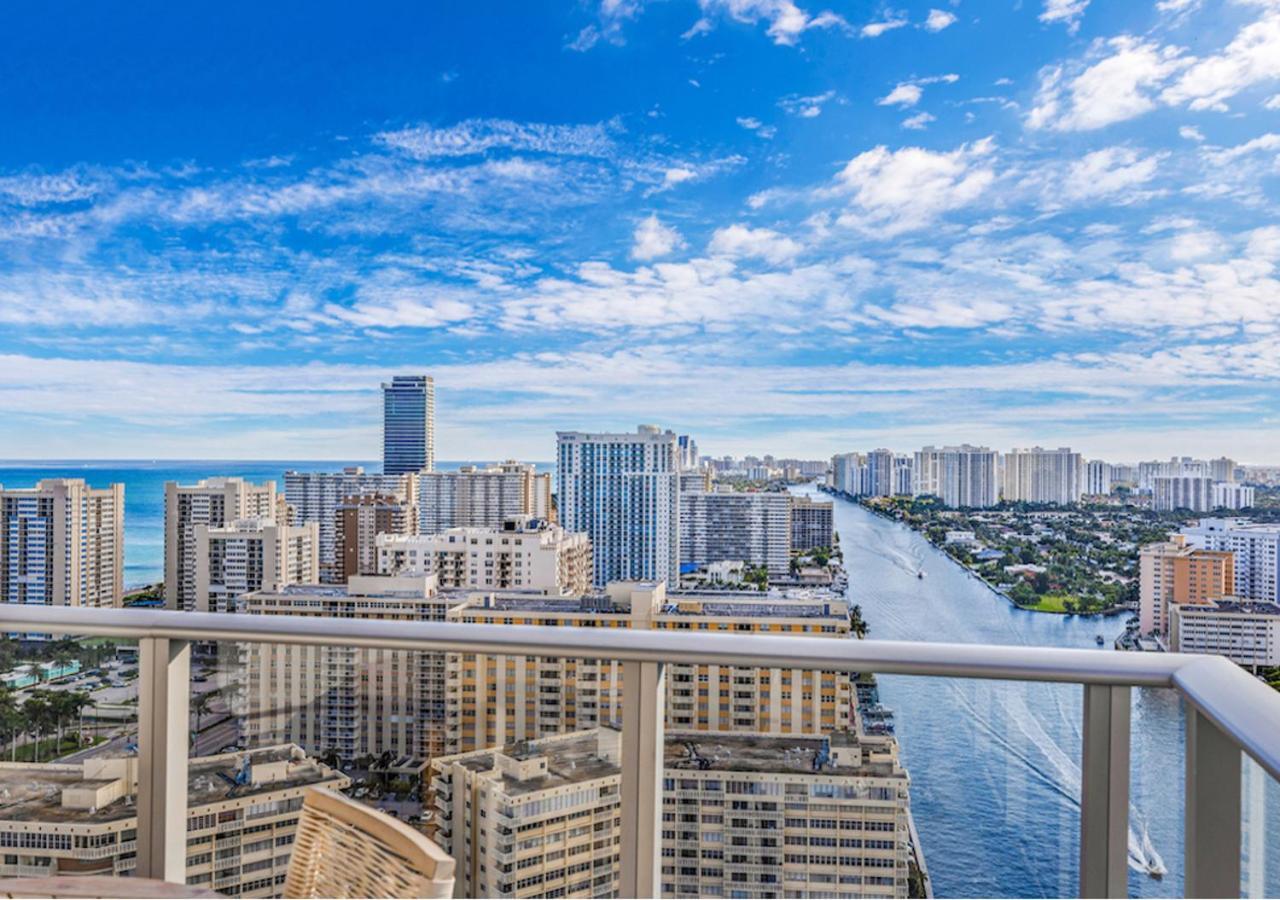Hyde Beach House Three-Bedroom, Waterfront, Ocean And Intercostal View, Rooftop Pool, 5 Min Walk To Beach Hollywood Exteriör bild